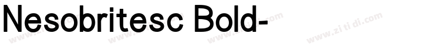 Nesobritesc Bold字体转换